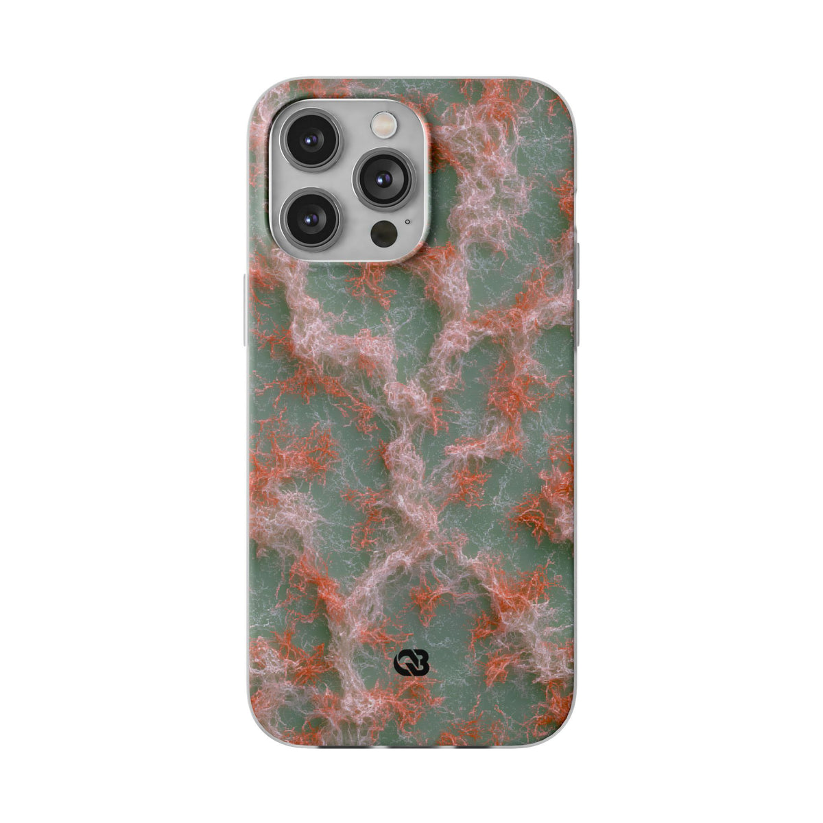 Coral Pixel Matrix · Lite Phone Case for iPhone ·  Green
