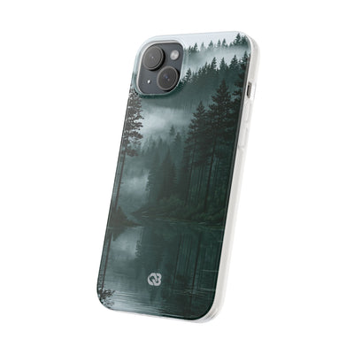 Green Lite Phone Case for iPhone - Misty Evergreen Mirror