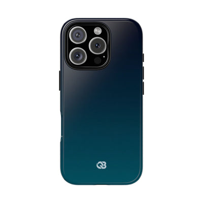 Teal Tough Phone Case for iPhone - Abyss Teal Haze