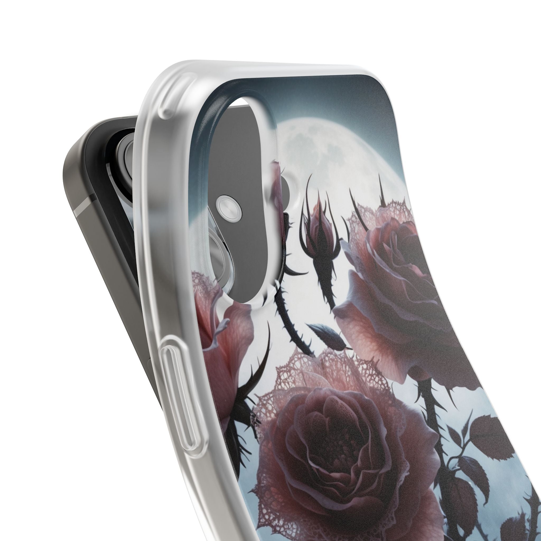 Lunar Lace Petals · Soft Coque de téléphone pour iPhone