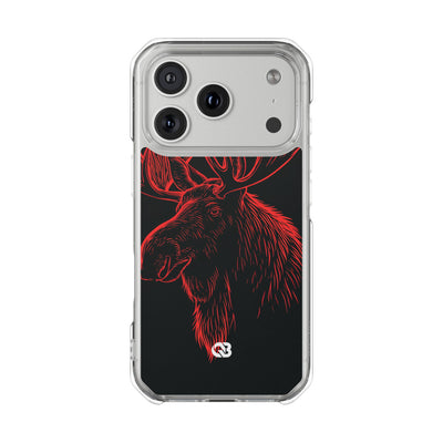 Nordic Elk · Clear Impact Magnetic Phone Case for iPhone · Black