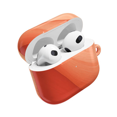 Terracotta Flow · Hard Case for AirPods & AirPods Pro · Orange