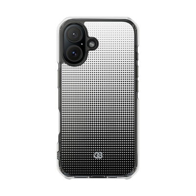 Black Impact MagSafe Phone Case for iPhone - Obsidian Halftone Flux