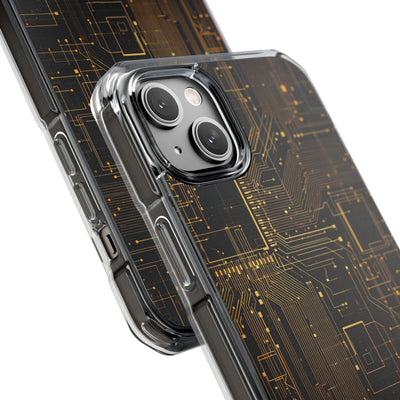 Gold Impact MagSafe Phone Case for iPhone - Amber Core Mainframe