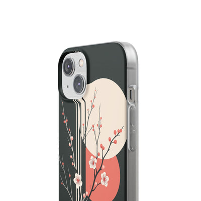 Black Lite Phone Case for iPhone - Kyoto Midnight Blossom
