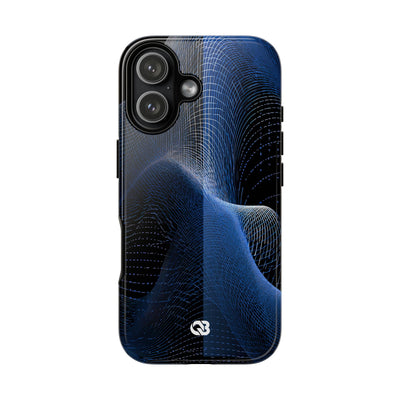Blue Tough Phone Case for iPhone - Electric Blue Flux