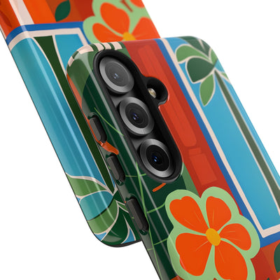 Vivid Jungle Collage · Tough Coque de téléphone pour Samsung