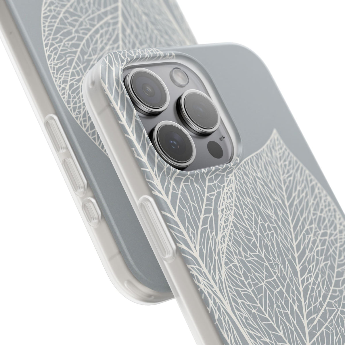 Minimal Leaf Skeleton · Lite Phone Case for iPhone ·  Grey
