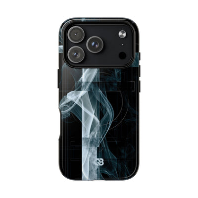 Black Tough 2.0 Magsafe Phone Case for iPhone - Arctic Vapor Grid
