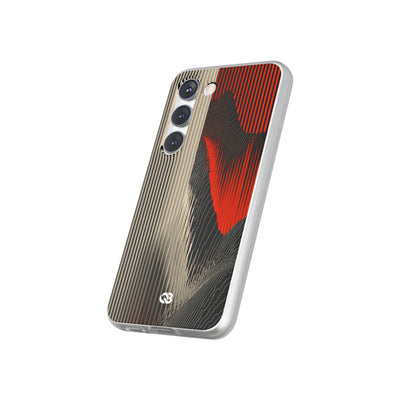 Red Lite Phone Case for Samsung - Crimson Pulse Topo