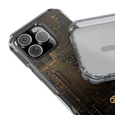 Gold Impact MagSafe Phone Case for iPhone - Amber Core Mainframe