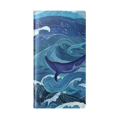 Dolphin Wave Dance - Samsung S23 Ultra Case - Lompakko