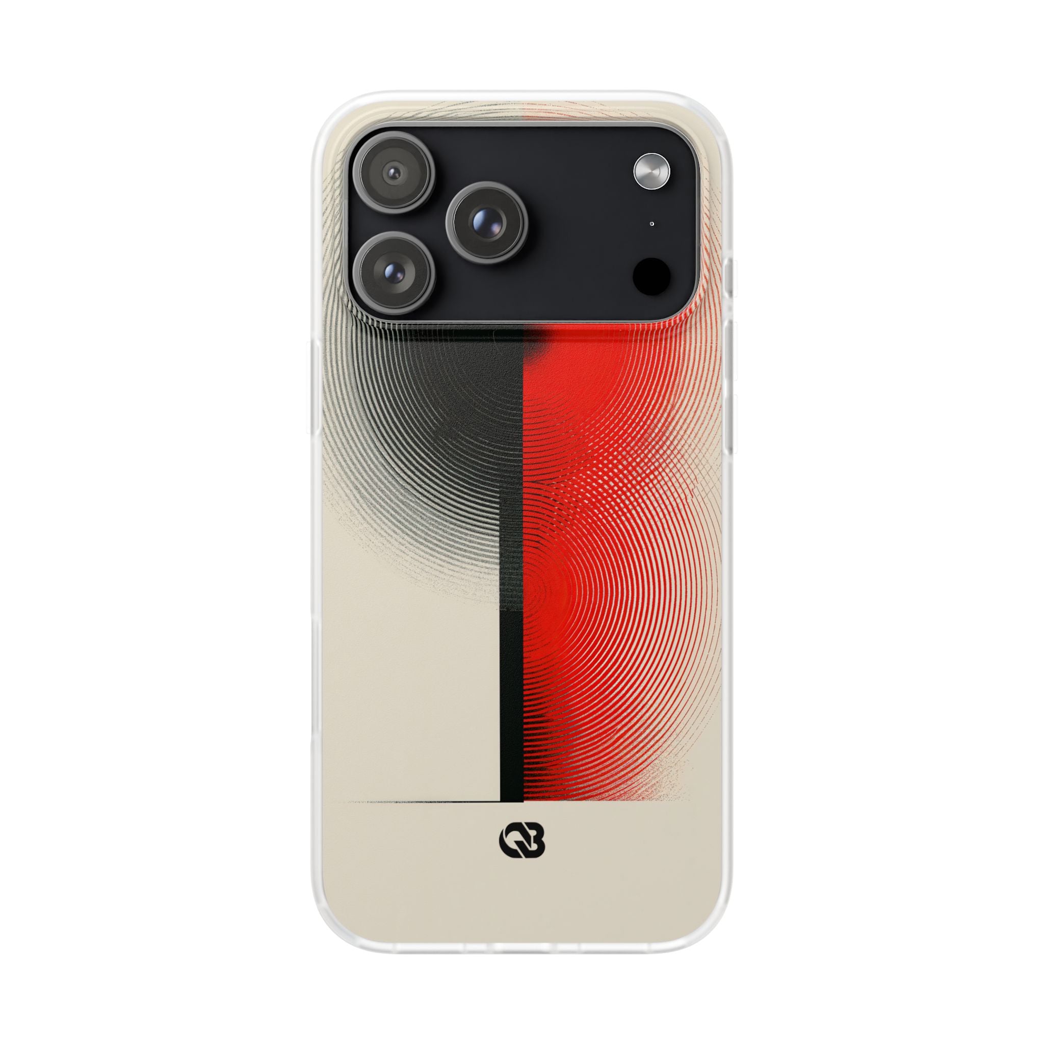 Red Lite Phone Case for iPhone - Split Signal Red