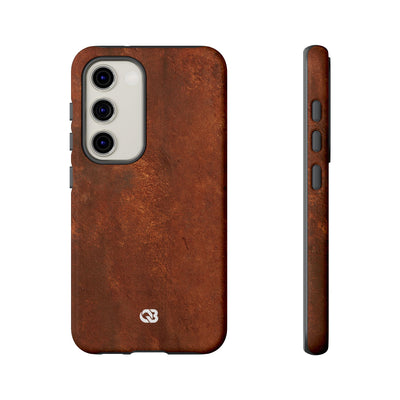 Orange Tough Phone Case for Samsung - Oxidized Iron Crust