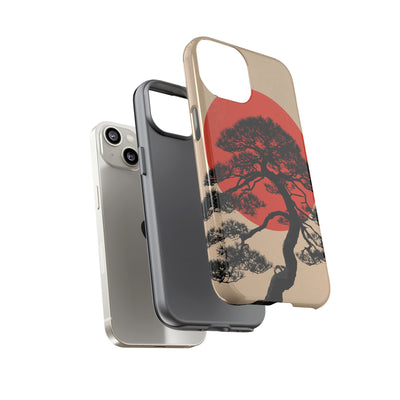 Crimson Pine Solitude · Tough Phone Case for iPhone · Beige