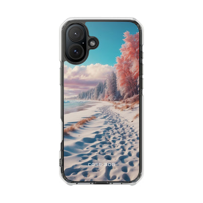 Snowy Footprints iPhone 16 Plus Case - Impact