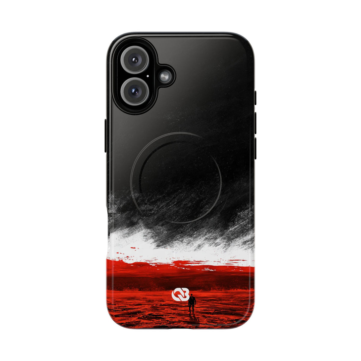 Crimson Void · Tough 2.0 Magnetic Phone Case for iPhone · Black