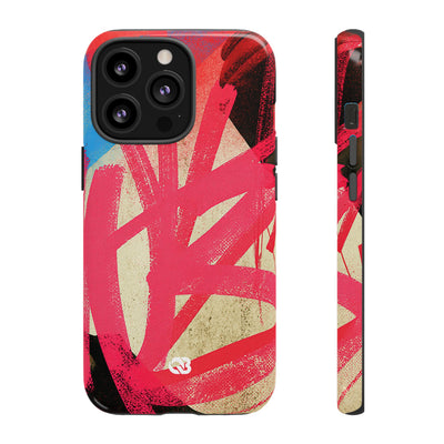 Neon Spray Tag · Tough Phone Case for iPhone · Pink