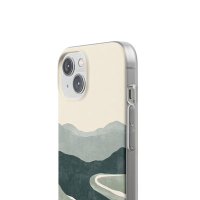 Green Lite Phone Case for iPhone - Misty Sage Valley