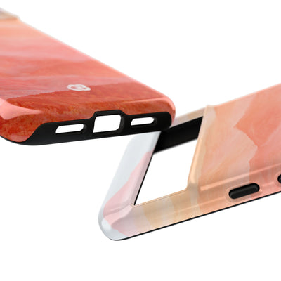 Alpenglow Ridge Vista · Tough Phone Case for Pixel ·  Orange