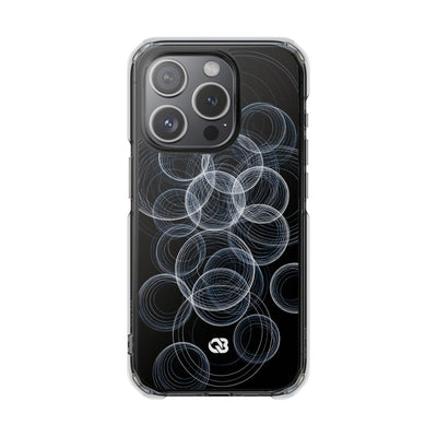 Black Impact MagSafe Phone Case for iPhone - Frosted Ring Matrix