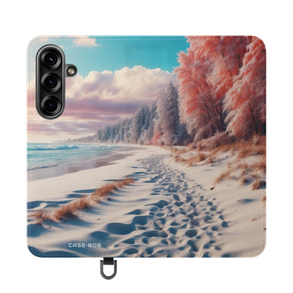Snowy Footprints - Samsung S25 Case - Lompakko