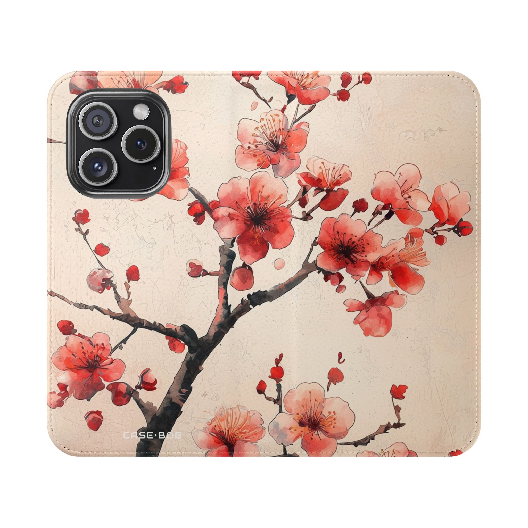 Kirsebærblomst Breeze - iPhone 15 Pro Cover - Pung