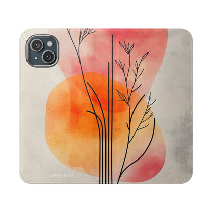 Twilight Stems - iPhone 15 Plus Case - Wallet