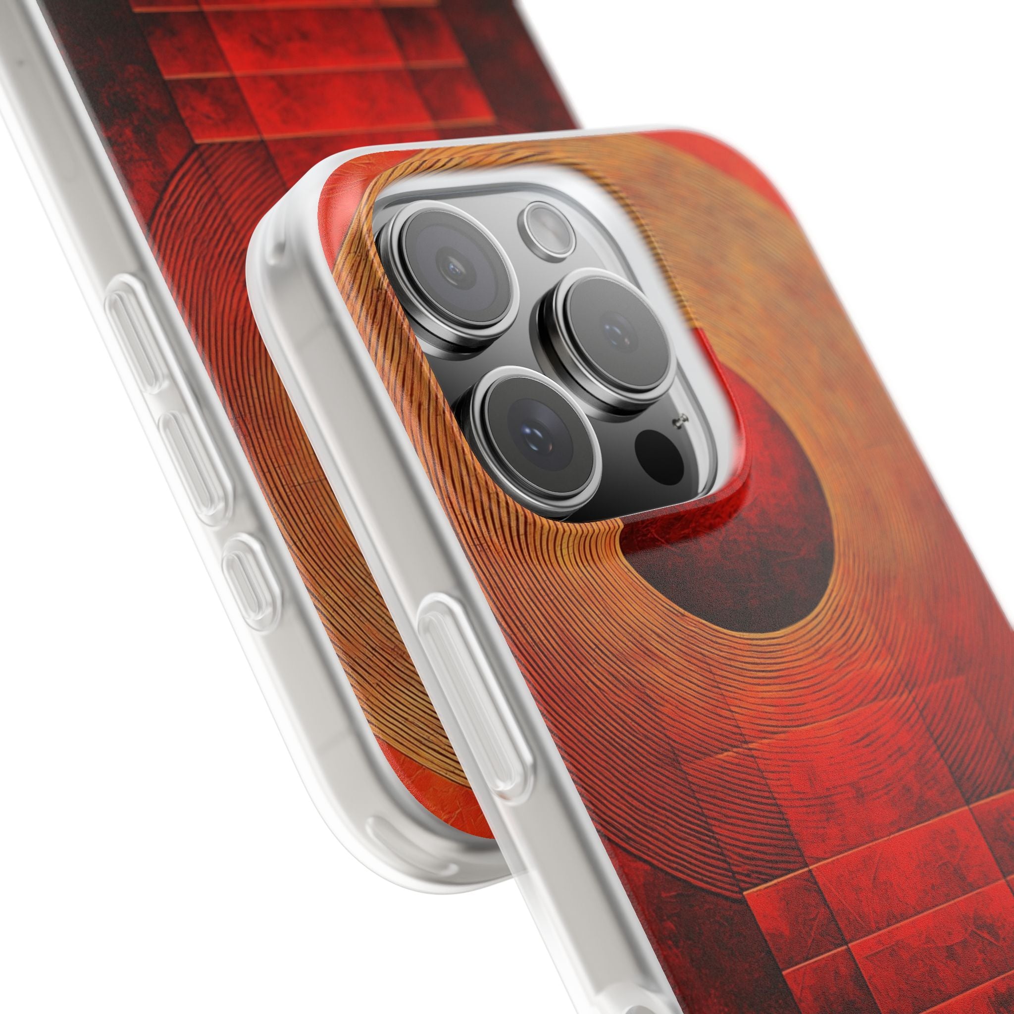 Crimson Orbit iPhone 16 Pro Case - Soft