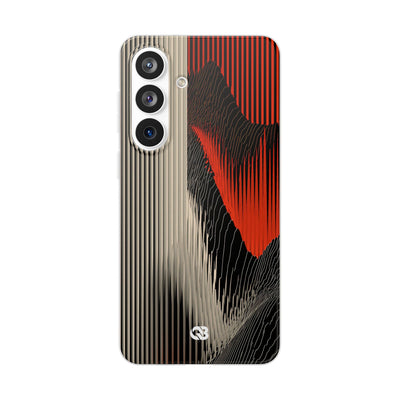 Red Lite Phone Case for Samsung - Crimson Pulse Topo