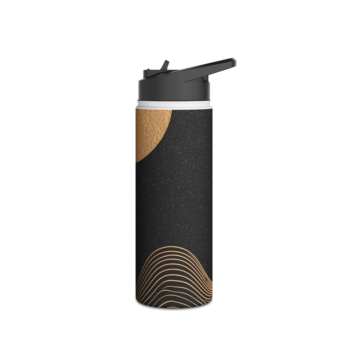 Celestial Horizon · Insulated Water Bottle · Black