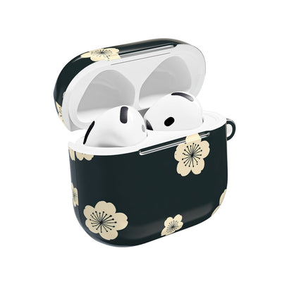 Midnight Sakura Bloom · Hard Case for AirPods & AirPods Pro · Black