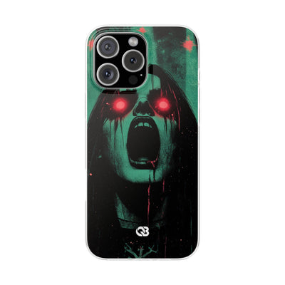 Crimson Emerald Scream · Soft Phone Case for iPhone