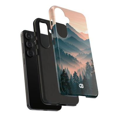 Teal Tough Phone Case for Samsung - Alpine Teal Horizon