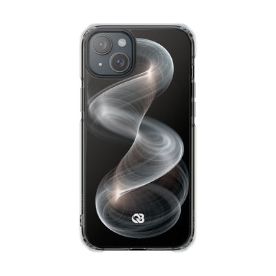 Luminous Vortex · Clear Impact Magnetic Phone Case for iPhone · Black