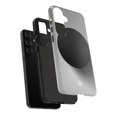 Grey Tough Phone Case for Samsung - Matte Onyx Sphere