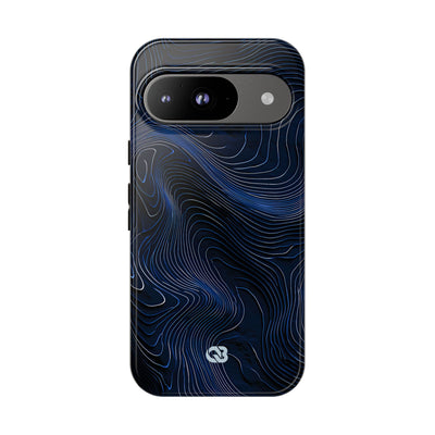 Blue Tough Phone Case for Google Pixel - Cobalt Contour Ridge
