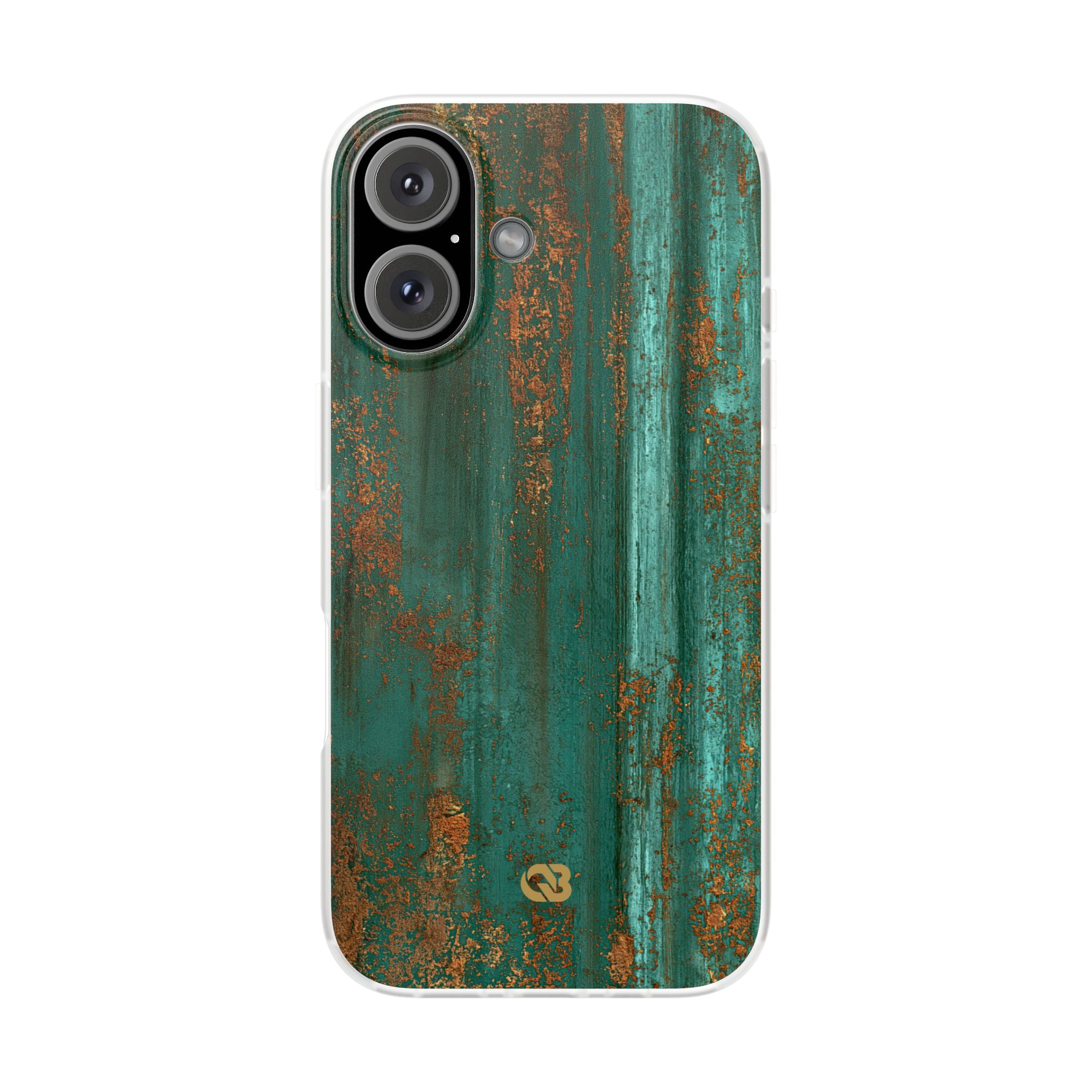 Teal Lite Phone Case for iPhone - Verdigris Copper Siding