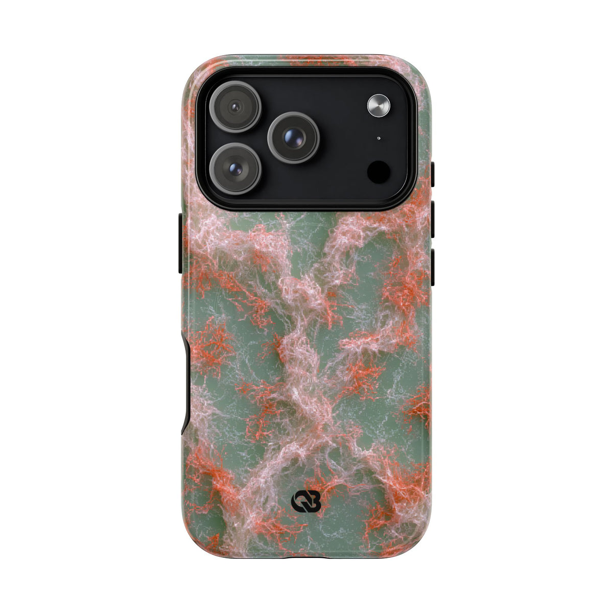Coral Pixel Matrix · Tough 2.0 Magnetic Phone Case for iPhone · Green