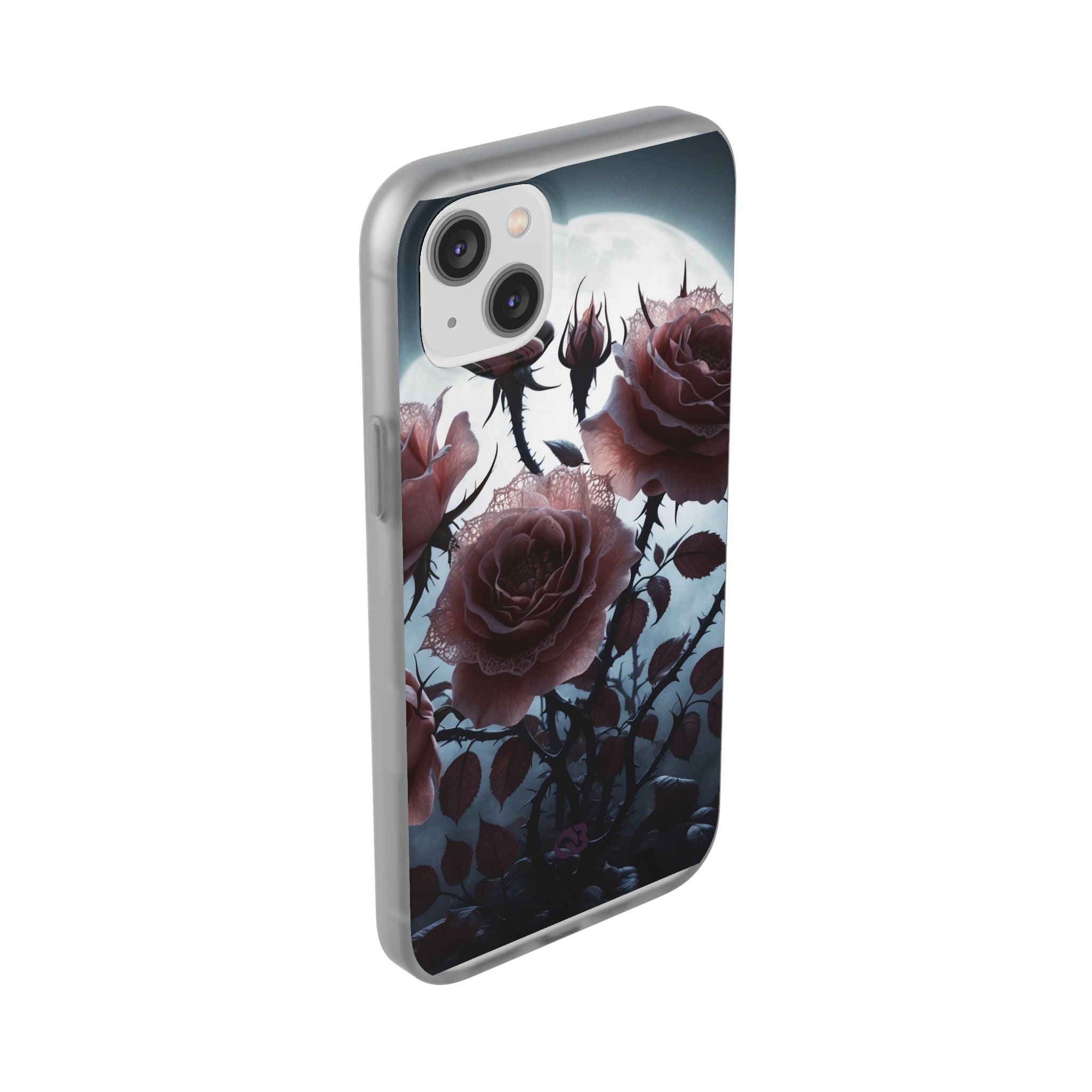 Lunar Lace Petals · Soft Coque de téléphone pour iPhone
