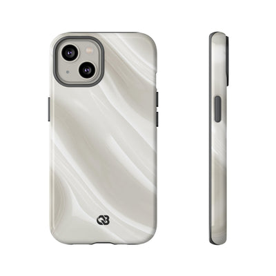 Liquid Enamel Fold · Tough Phone Case for iPhone · White