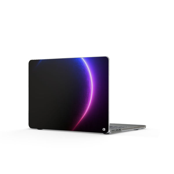 Luminous Eclipse · Clear Hard Case for MacBook · Black