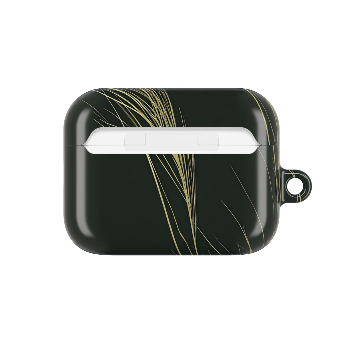 Golden Whispering Reeds · Hard Case for AirPods & AirPods Pro · Green