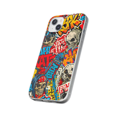 Skate Skull Riot · Lite Phone Case for iPhone ·  Red