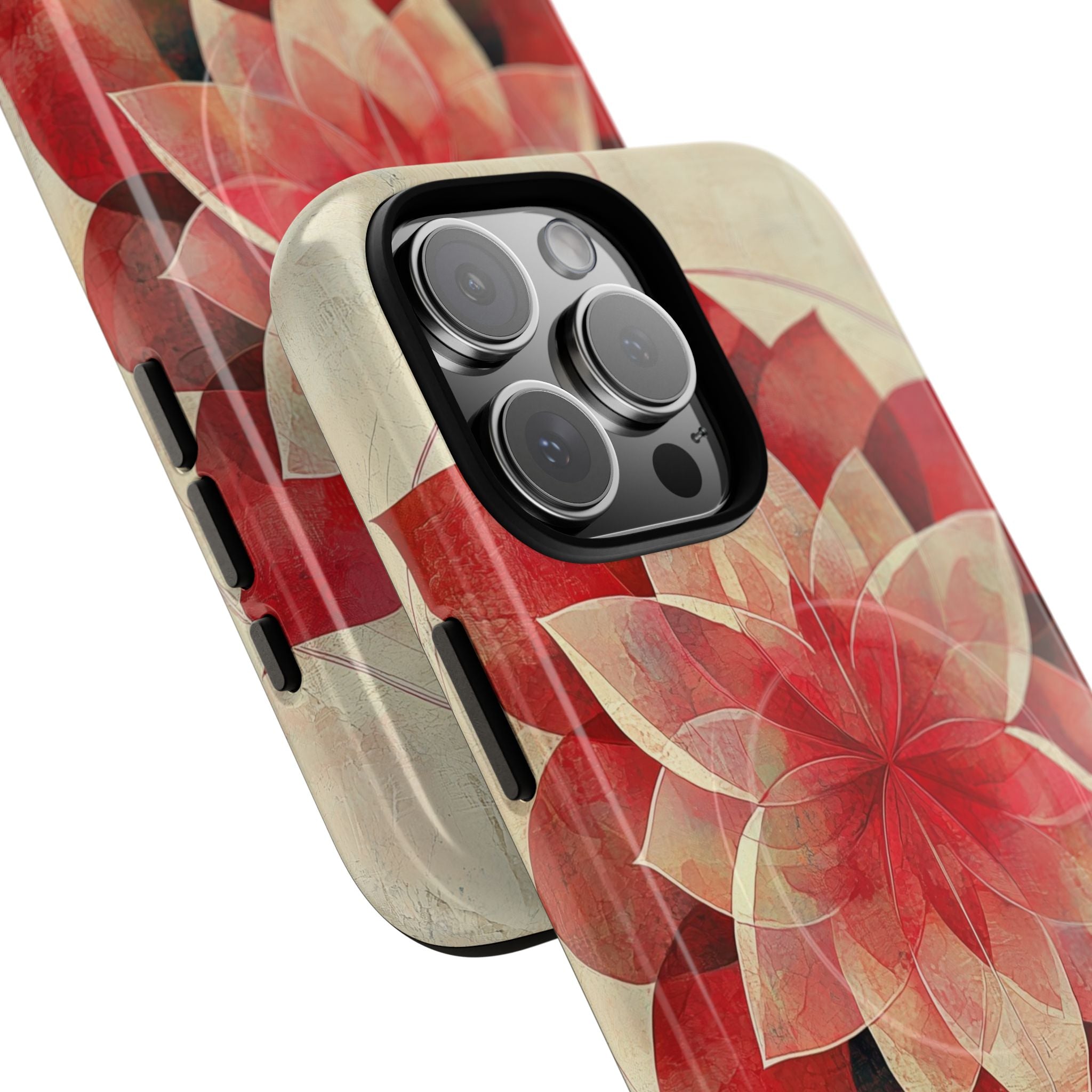 Crimson Bloom iPhone 16 Pro Max Case - Tough+