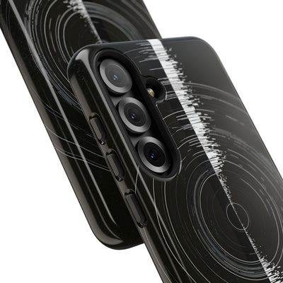 Black Tough Phone Case for Samsung - Obsidian Orbital Signal