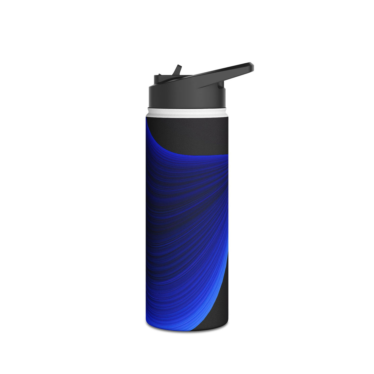Cobalt Ridge Waves · Insulated Water Bottle · Blue