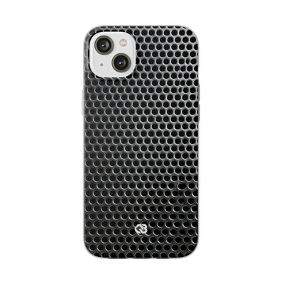 Brushed Perforated Steel · Lite Phone Case for iPhone ·  Silver