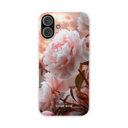 Peony Moonlight iPhone 16 Plus Case - Soft