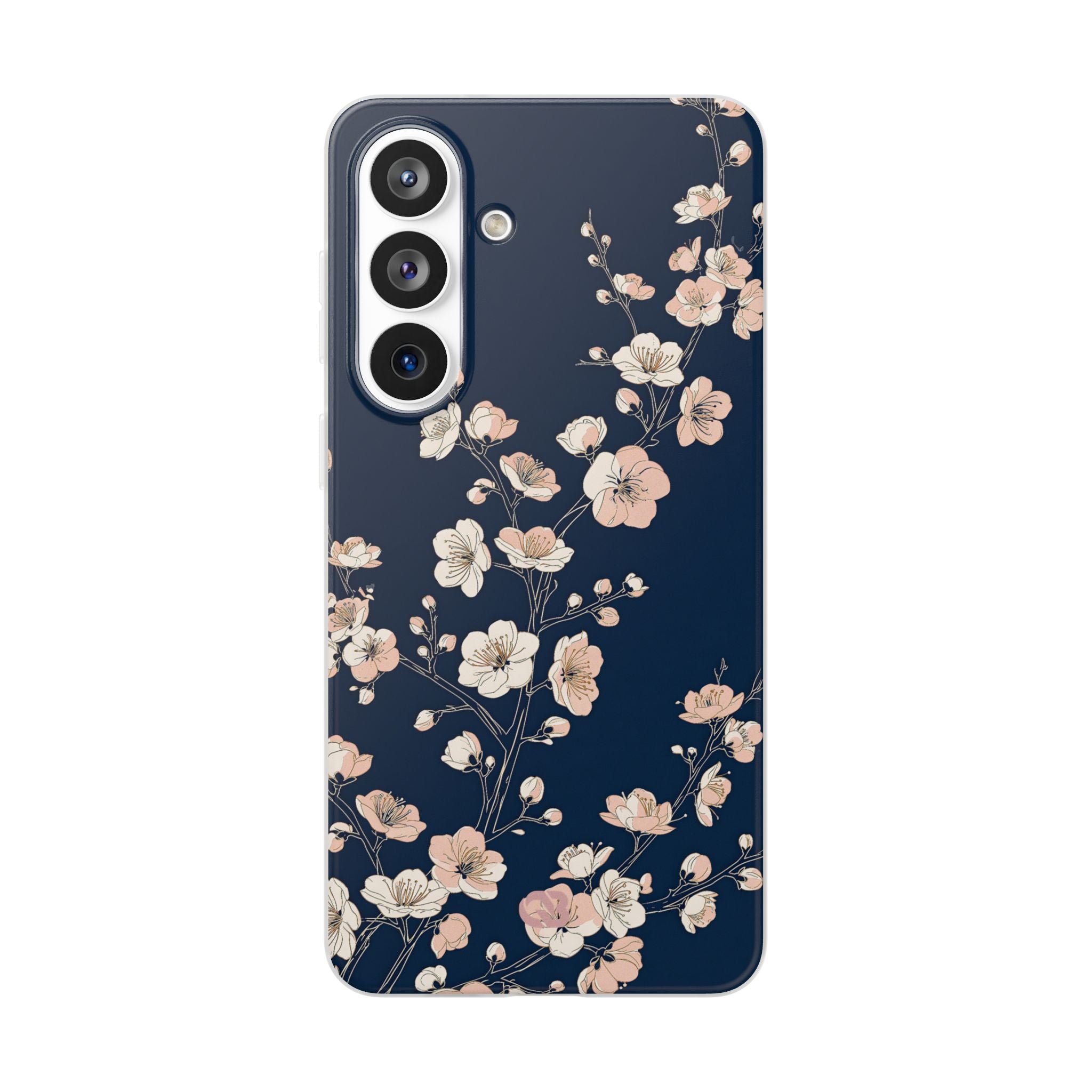 Blue Lite Phone Case for Samsung - Midnight Peach Sakura